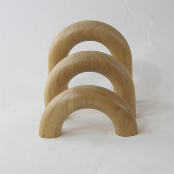 Haom Arc din lemn de stejar cu formă U — accesor decorativ pentru living, stand TV și hol, stil lux lejer