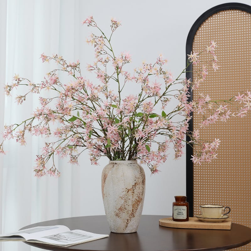 Flori artificiale pentru decorul casei — brand Moge, ramură lungă cu clemă, ramură atârnătoare, plastic