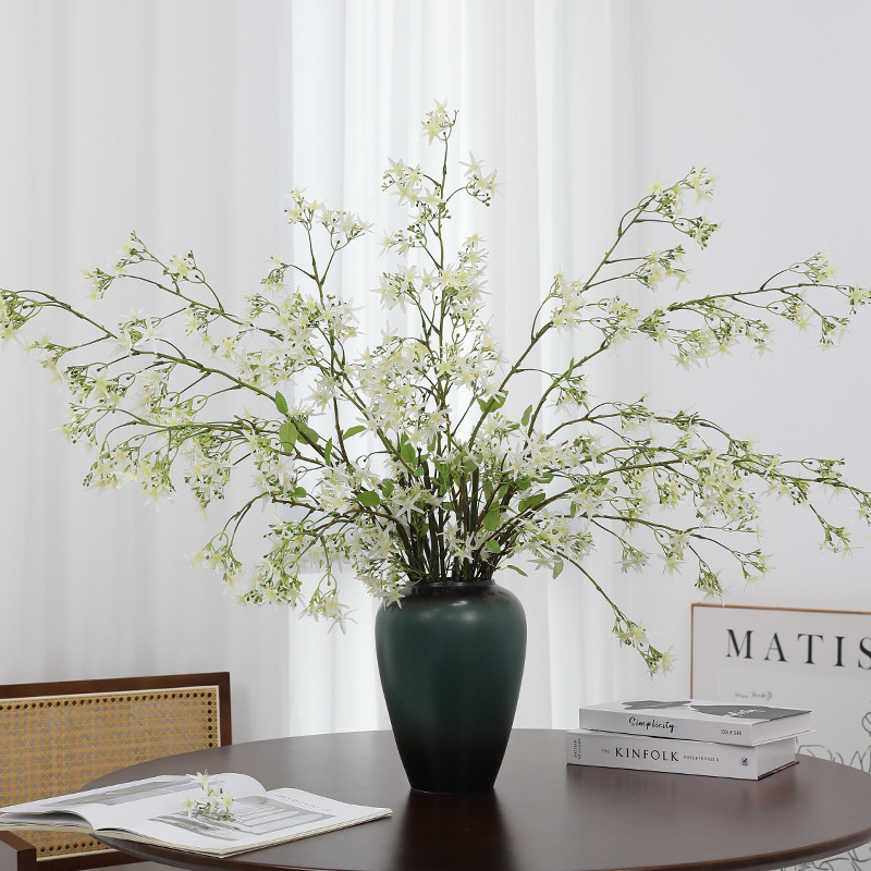 Flori artificiale pentru decorul casei — brand Moge, ramură lungă cu clemă, ramură atârnătoare, plastic