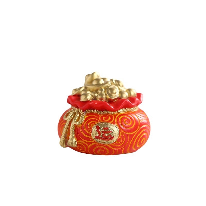 Ornament din rășină, în stil chinezesc, cu Cele Cinci Binecuvântări: Dumnezeu al Bogăției, decor pentru casă sau birou, cadou pentru casa nouă