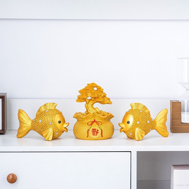 Ornament decorativ în stil european, motiv pește, din rășină, turnare prin injecție, pentru sufragerie și mobilier