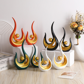 Decorațiune din rășină, stil modern-lux, pentru living, hol sau birou; piesă decorativă multifuncțională, cadou pentru noua locuință