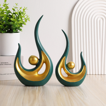 Decorațiune din rășină, stil modern-lux, pentru living, hol sau birou; piesă decorativă multifuncțională, cadou pentru noua locuință