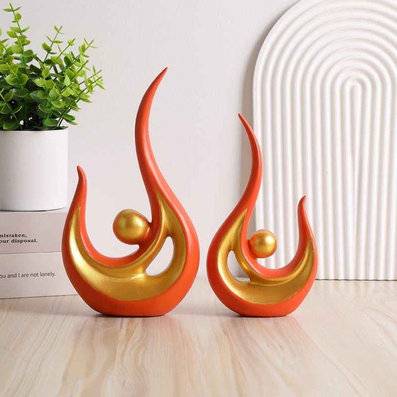 Decorațiune din rășină, stil modern-lux, pentru living, hol sau birou; piesă decorativă multifuncțională, cadou pentru noua locuință