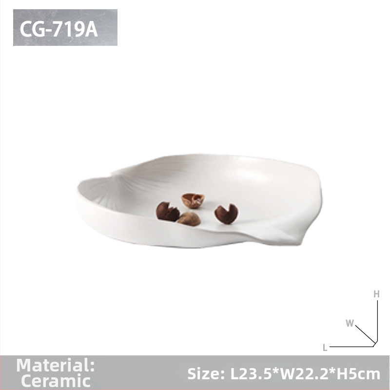 Keramikinis vaisių padėklas svetainėje, šiuolaikinis minimalistinis stilius; Medžiaga: Keramika; Paviršiaus apdorojimas: Kitas; Apdorojimas: Kitas; Individualizavimas: Ne