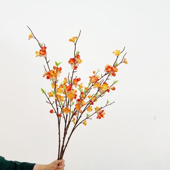 Floare artificială de mar din mătase – piesă decorativă pentru sufragerie, comodă TV și masă de dining; Execuție: stilizare, relief, efect osos; Varietate: 3283093; Utilizări: nuntă, decor de casă, recuzită pentru fotografie