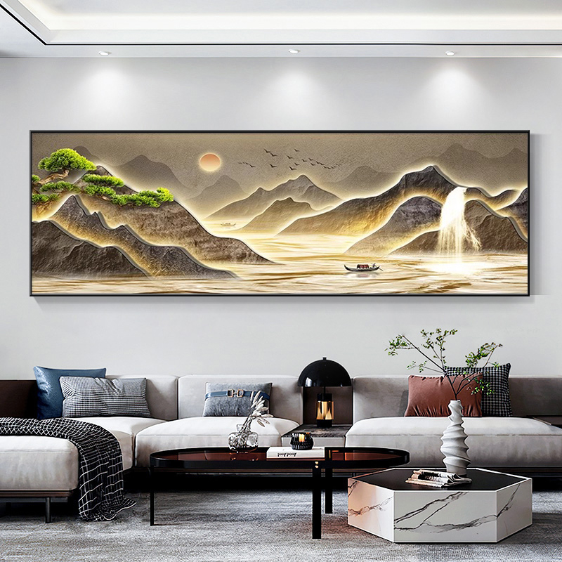 Ландшафтен комплект за кръстат шев, 9CT върху пластмасова тъкан, DIY ръчно стенно изкуство