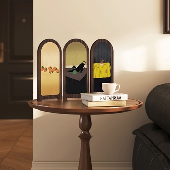 Panou decorativ din lemn pentru birou, în stil chinezesc, pictură decorativă personalizabilă