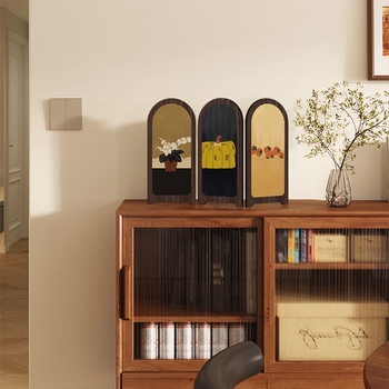 Panou decorativ din lemn pentru birou, în stil chinezesc, pictură decorativă personalizabilă