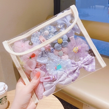 Auduma ziedu loku matu spraudnis — rokām darināts dakšu klips, korejiešu stila bērniem