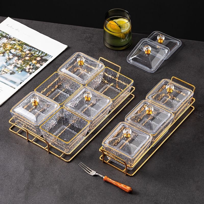 Τετράγωνο μεταλλικό δίσκο/ράφι αποθήκευσης, ιαπωνικού στυλ δίσκος φρούτων και τσαγιού, ορθογώνια αποθήκευση, διαθέσιμη παραμετροποίηση, κυκλοφόρησε το 2023