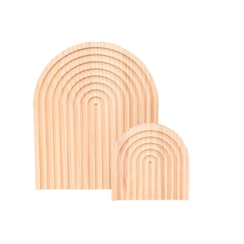 Puitunud boheemlase stiilis dekoratiivne vaagen boheemlaste stiilis lainelise mustriga, pind inkjettrükk, käsitsi maalitud ja käsitöö