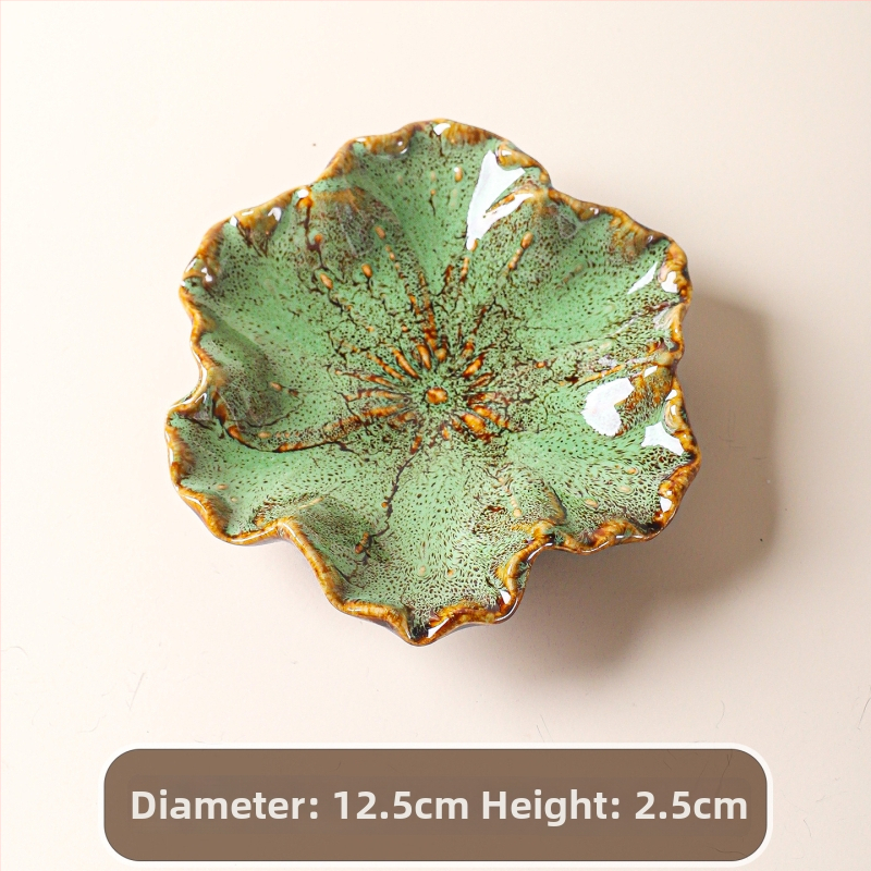 Keraamiline koorekujuline taldrik võtmete ja juveelide jaoks, glasuuritud, kaasaegne minimalistlik stiil