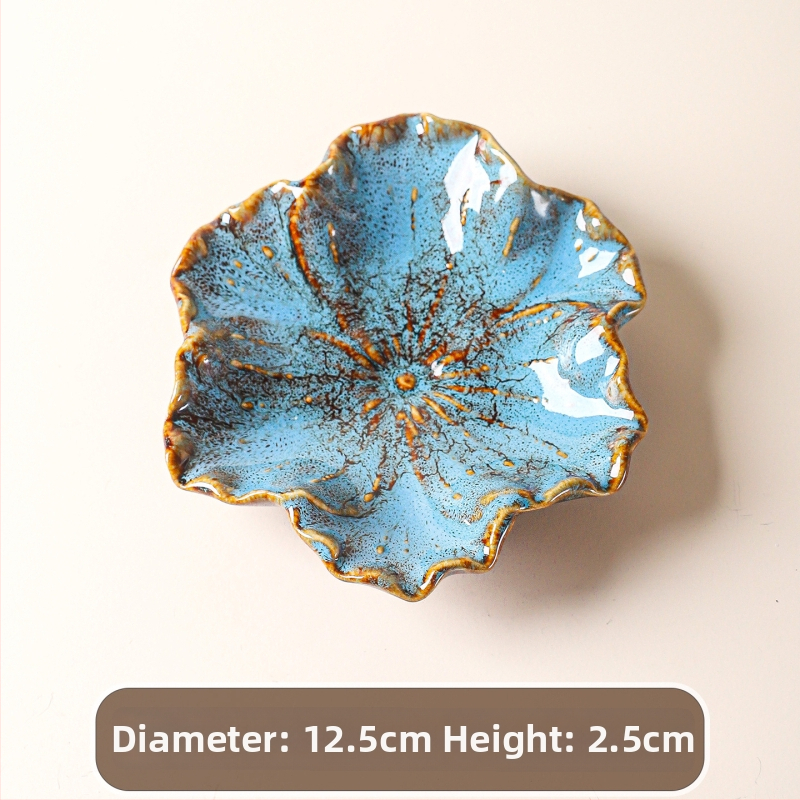 Keraamiline koorekujuline taldrik võtmete ja juveelide jaoks, glasuuritud, kaasaegne minimalistlik stiil