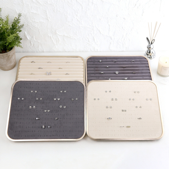 Δίσκος κοσμημάτων all-in-one με επένδυση φλανελ, περίβλημα από κράμα αλουμινίου, ορθογώνιος μονοεπίπεδος σχεδιασμός