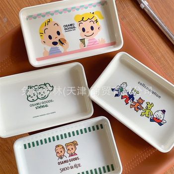 Μελαμινικός δίσκος φρούτων και σνακ – χαριτωμένο σχέδιο καρτούν, οικιακή αποθήκευση