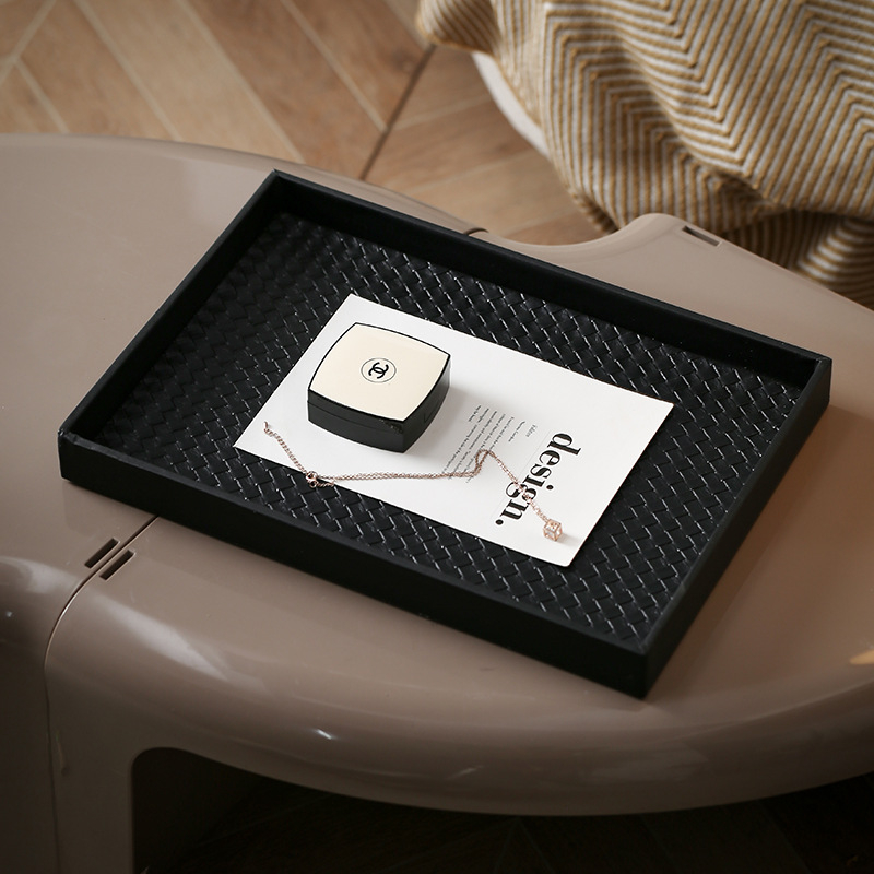 Ξύλινος τετράγωνος δίσκος για αποθήκευση και έκθεση στο σαλόνι – στυλ ελαφρού πολυτελείας; προσαρμοστικό; συσκευασία από χαρτόνι; άλλος τύπος κατασκευής