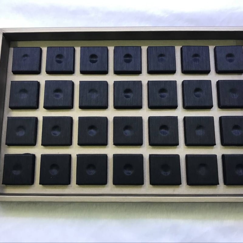 Δίσκος επίδειξης κοσμημάτων με μαργαριράρια, κεχριμπάρι και νεφρίτης, διπλό στρώμα, άνοιξη 2025, χωρίς ιδιωτική ετικέτα