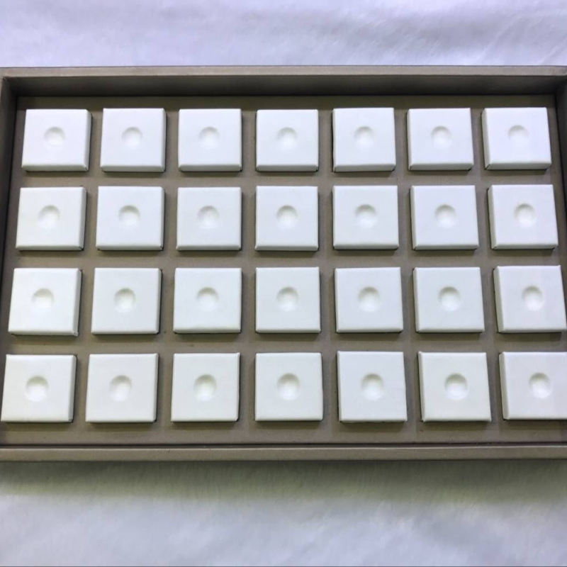 Δίσκος επίδειξης κοσμημάτων με μαργαριράρια, κεχριμπάρι και νεφρίτης, διπλό στρώμα, άνοιξη 2025, χωρίς ιδιωτική ετικέτα