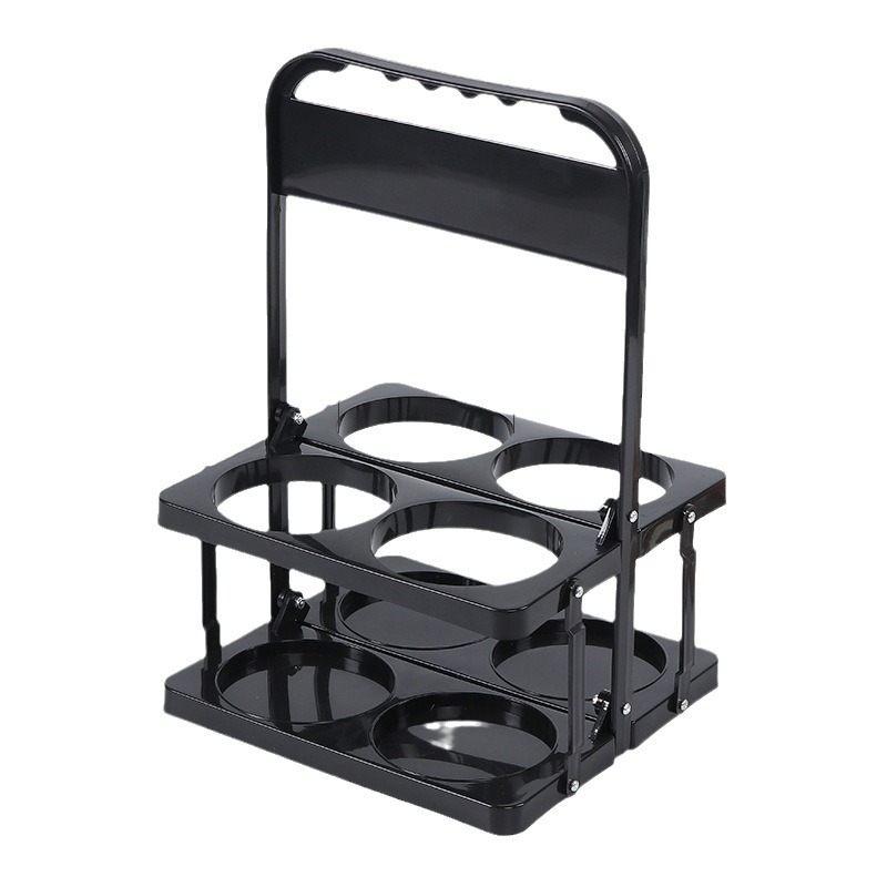 Πλαστικό καλάθι μπύρας, αναδιπλούμενο, φορητό, χωρητικότητα 6 φιαλών