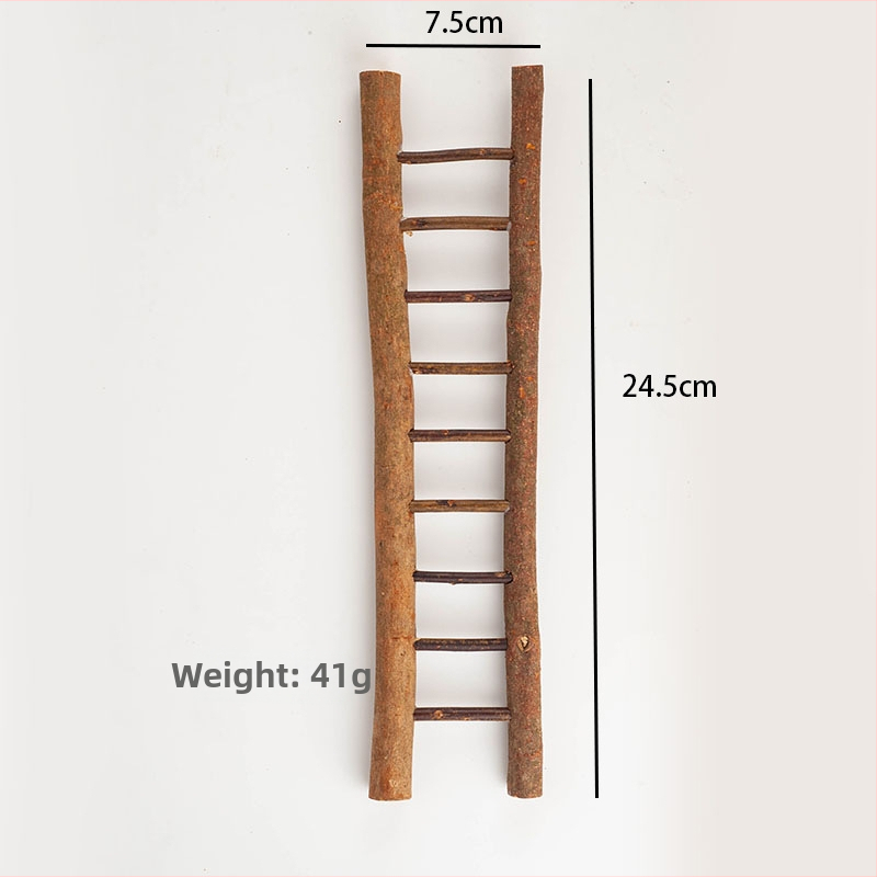 Mini koka kāpnes Ziemassvētku dekorācijām un skatu rekvizītiem, boxwood koks, pastorālais stils, izglītojoša rotaļa