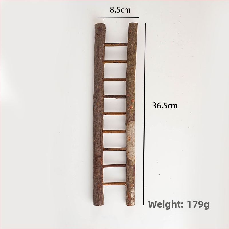 Mini koka kāpnes Ziemassvētku dekorācijām un skatu rekvizītiem, boxwood koks, pastorālais stils, izglītojoša rotaļa