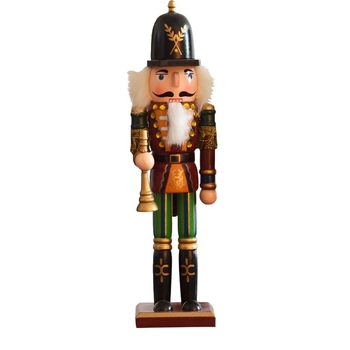 Koka dekoratīvs Nutcracker Soldier ornaments, Ziemassvētku stils, zīmols Yiheng, mājas un birojam dekoram