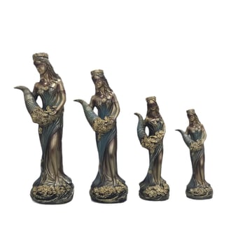 Figura boginje bogatstva – metalna figura, kartonska ambalaža, kategorija: osoba, nije poklon