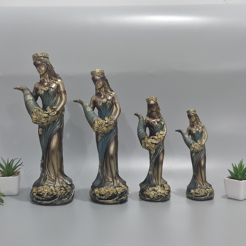 Figura boginje bogatstva – metalna figura, kartonska ambalaža, kategorija: osoba, nije poklon