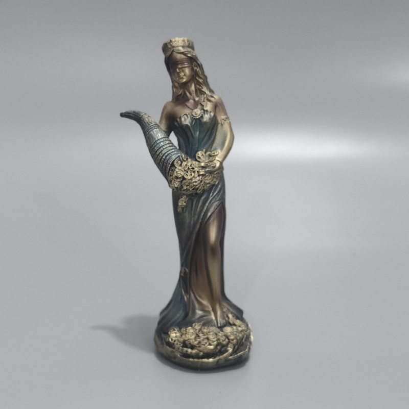 Figura boginje bogatstva – metalna figura, kartonska ambalaža, kategorija: osoba, nije poklon