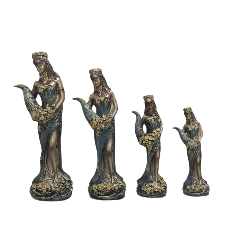 Figura boginje bogatstva – metalna figura, kartonska ambalaža, kategorija: osoba, nije poklon