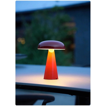 Galdlampa ar sēņu formu, USB uzlādes atmosfēras nakts gaisma, modelis Xy36, plastmasas turētājs, mūsdienīgs minimālisma stils