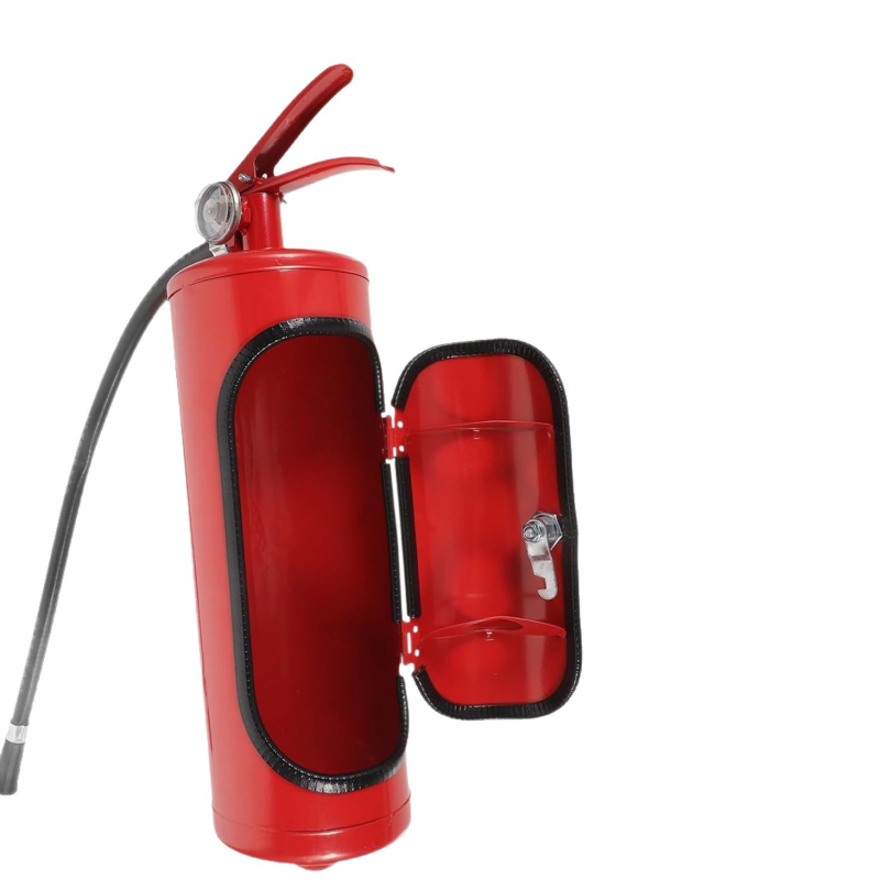 Железен държач за бутилки вино във форма на пожарогасител, модерен метален декоративен предмет за дом, офис и хотел/ресторант