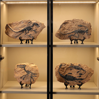 Скулптура от смола динозавър фосил – Тиранозавър Рекс, модерен арт декор, готов за подарък за рожден ден или завършване