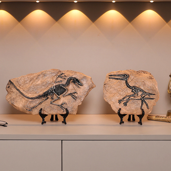 Скулптура от смола динозавър фосил – Тиранозавър Рекс, модерен арт декор, готов за подарък за рожден ден или завършване