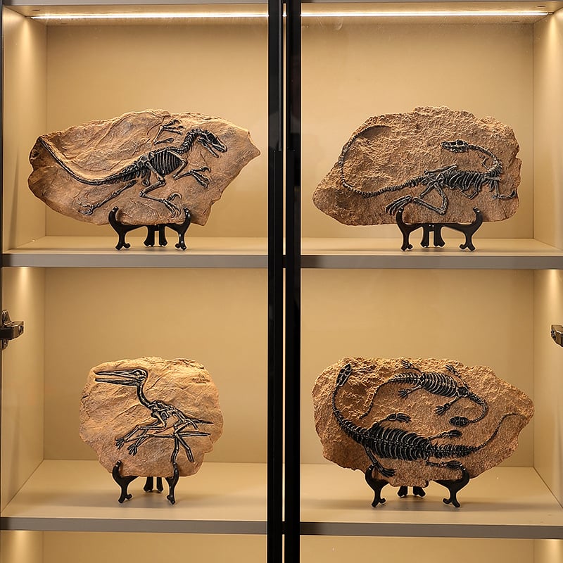 Скулптура от смола динозавър фосил – Тиранозавър Рекс, модерен арт декор, готов за подарък за рожден ден или завършване