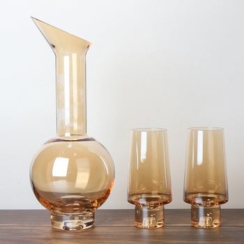 Σετ κρασιού Qi Xian Glass — γυάλινο, Σκανδιναβικό στυλ, 3 τεμάχια