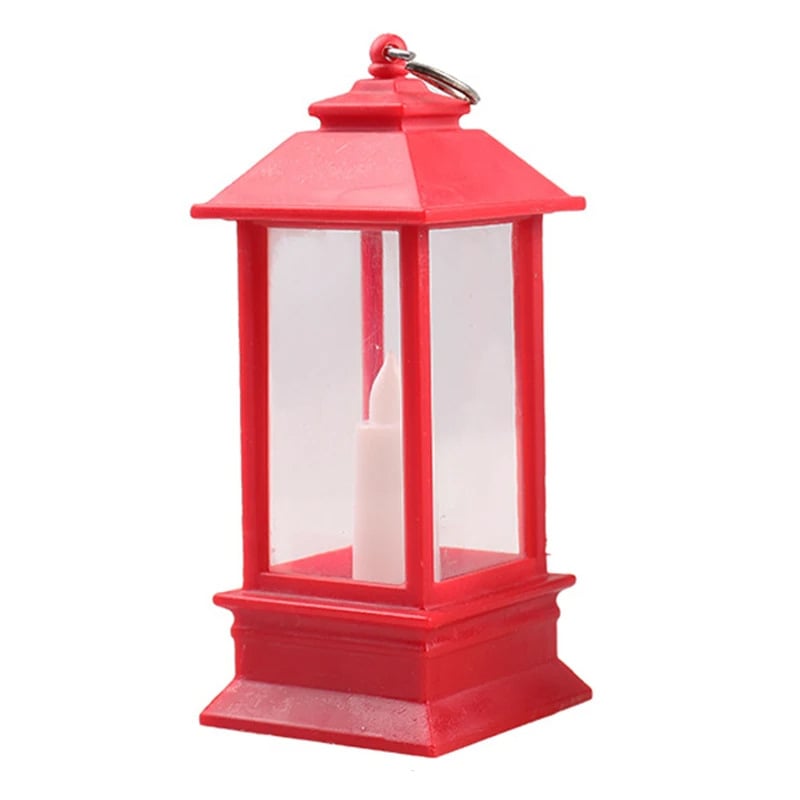 Фенер-украс за свещи, малък квадратен ръчен дизайн за Коледа, пластмасов материал, марка Qiu jin, стил: Друг.