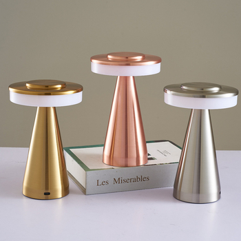 LED įkrovimo baro stalo lemputė su USB naktiniu apšvietimu, plieninis laikiklis, lengvas prabanga stilius, modelis Large Dumbbell, ≤36V, CE sertifikatas