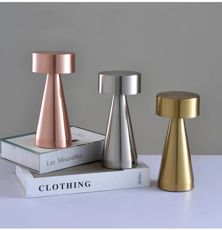 LED įkrovimo baro stalo lemputė su USB naktiniu apšvietimu, plieninis laikiklis, lengvas prabanga stilius, modelis Large Dumbbell, ≤36V, CE sertifikatas