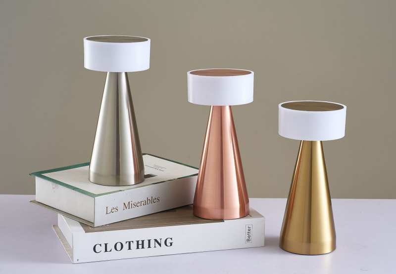 LED įkrovimo baro stalo lemputė su USB naktiniu apšvietimu, plieninis laikiklis, lengvas prabanga stilius, modelis Large Dumbbell, ≤36V, CE sertifikatas