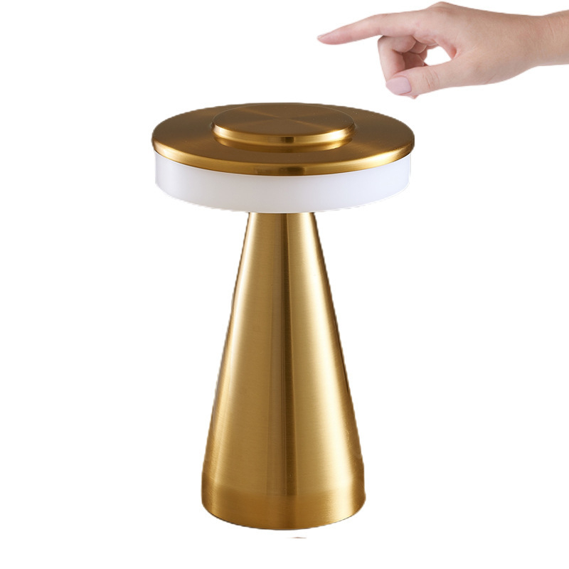 LED įkrovimo baro stalo lemputė su USB naktiniu apšvietimu, plieninis laikiklis, lengvas prabanga stilius, modelis Large Dumbbell, ≤36V, CE sertifikatas