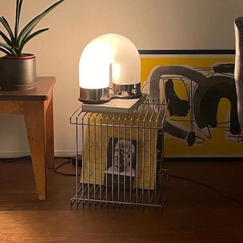 Метална странична масичка със 1 чекмедже, прост и модерен стил, модел 15061