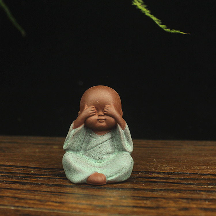 Tea pet od Zisha keramike, kineski stil; tvrtka Tengfei Ceramics Company; dekoracija za posudu za cvijeće; težina 0.5