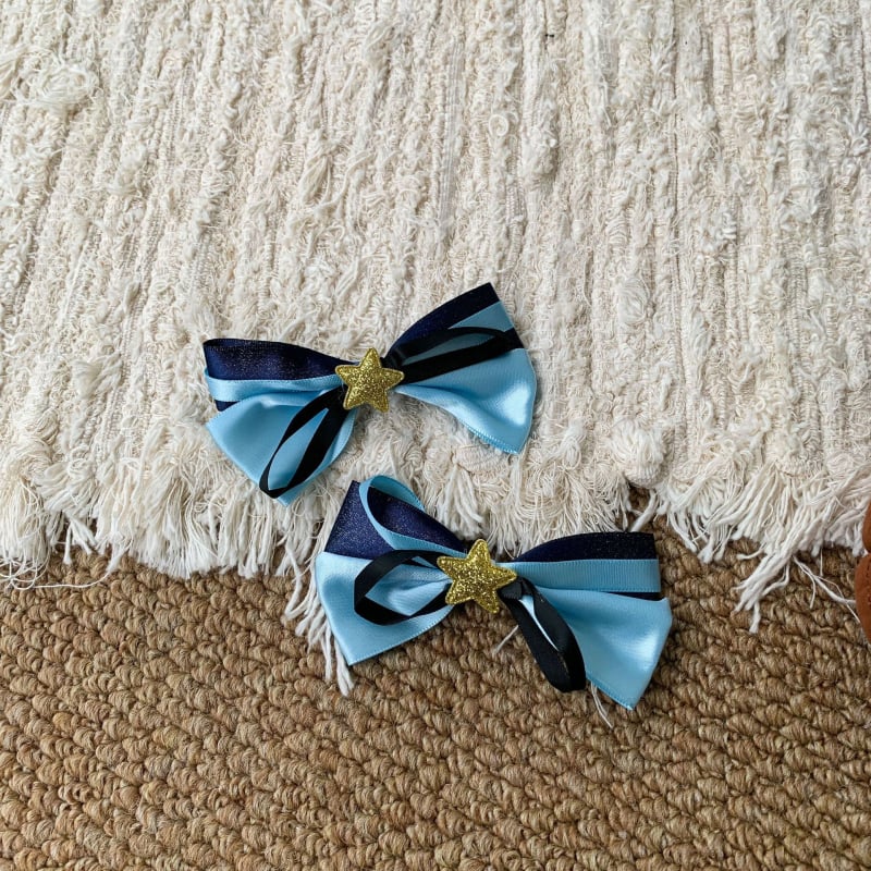 Juukseeklipsid ja juuksebandid tüdrukutele karikatuurilise küüliku politseinik motiiviga, kangas