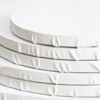 Ovāla eļļas gleznojuma rāmis ar 100% kokvilnas audeklu — tukšs audekls, smalka kokvilnas tekstūra