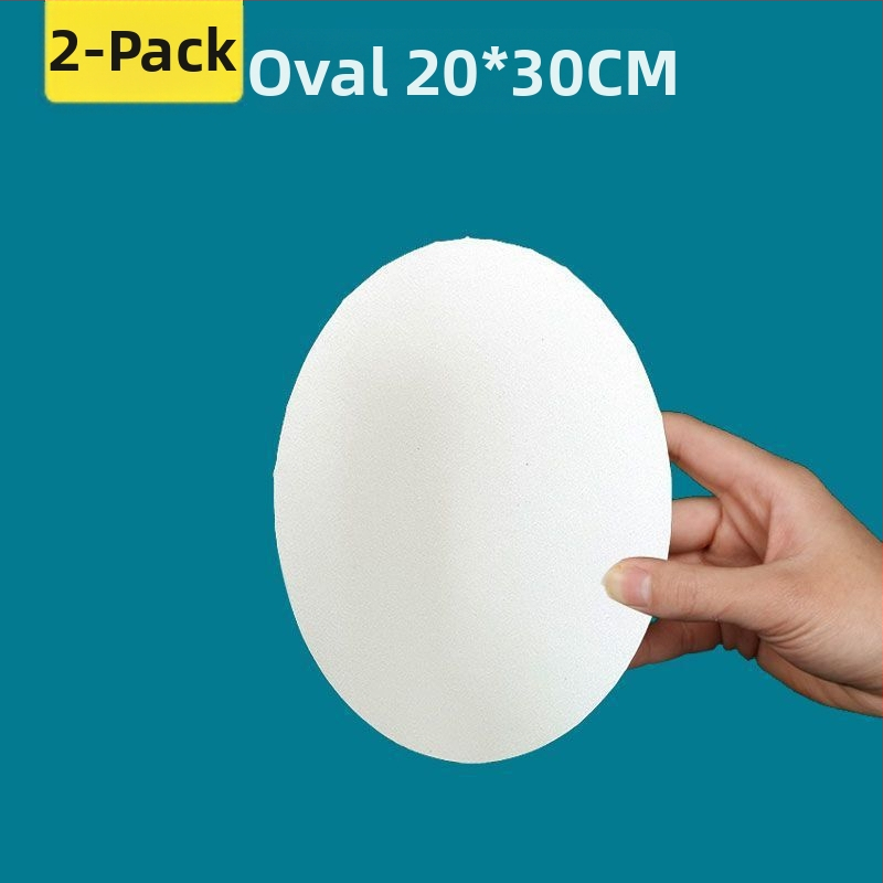 Ovāla eļļas gleznojuma rāmis ar 100% kokvilnas audeklu — tukšs audekls, smalka kokvilnas tekstūra