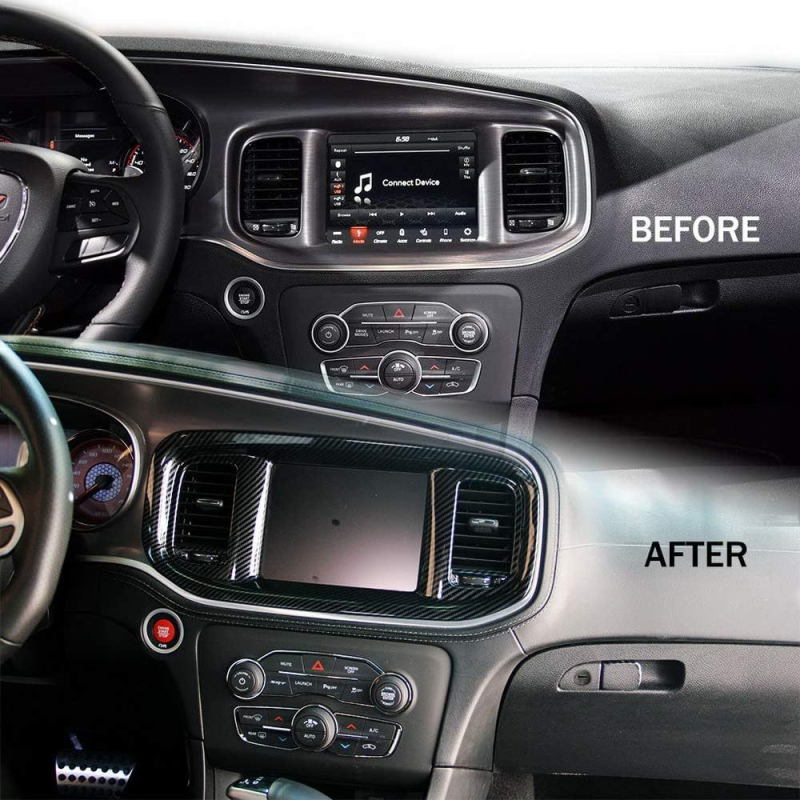 Dekoratīvs centrālā konsoles rāmis (ABS, modelis Xc-zst08, Dodge Charger 2016-2021, zīmols XCLPF)