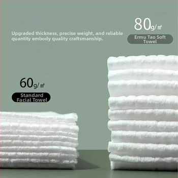 Ermutao Prosop de curățare pentru față în rolă, Îngroșat, Detasabil, 100% Celuloză regenerată, Țesătură plată, Fără prelucrare