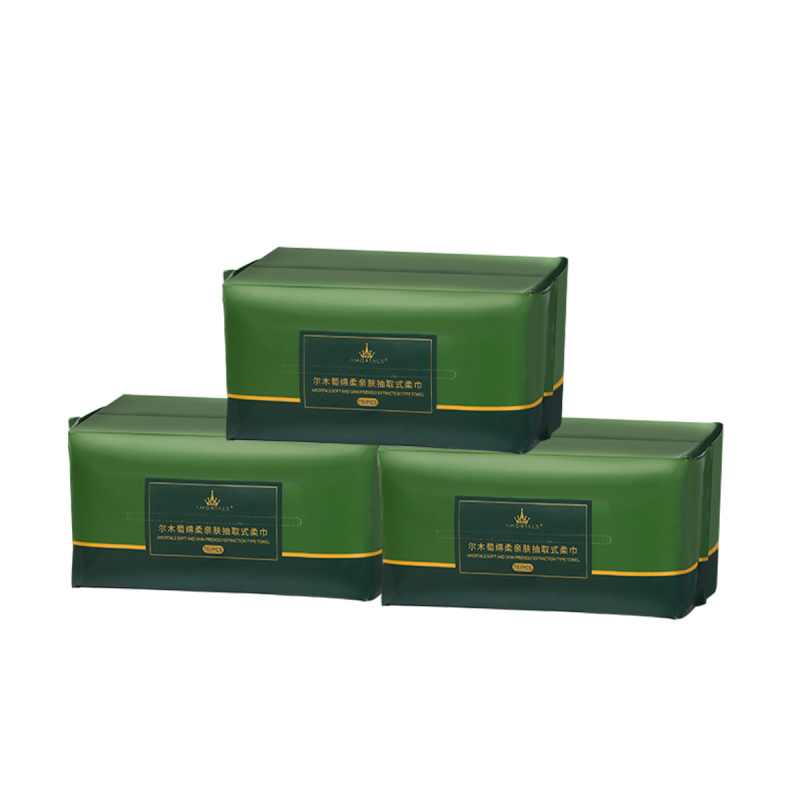 Ermutao Prosop de curățare pentru față în rolă, Îngroșat, Detasabil, 100% Celuloză regenerată, Țesătură plată, Fără prelucrare